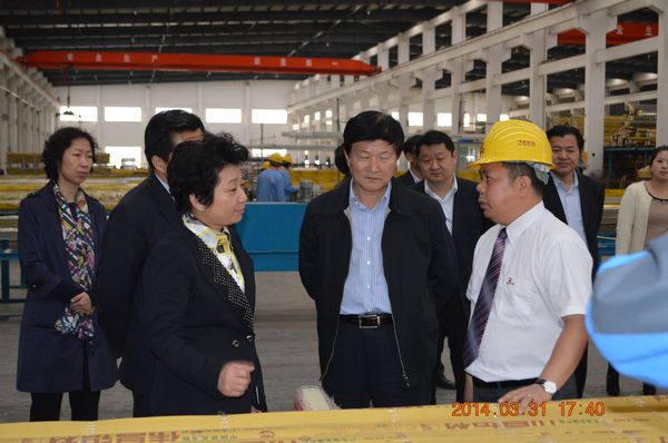 省委常委、無錫市委書記黃莉新、徐州市委書記曹新平一行蒞臨我公司考察